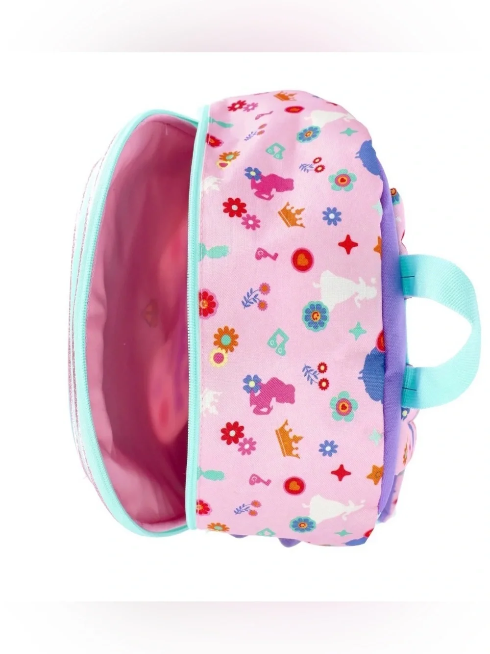 Disney Princess Girls' Light Up Single Backpack, Light Pink 17” Backpack new